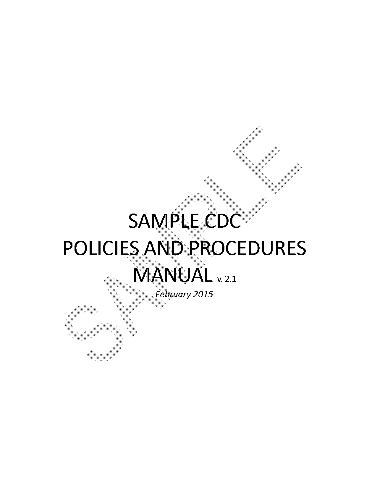 free policy and procedure manual template