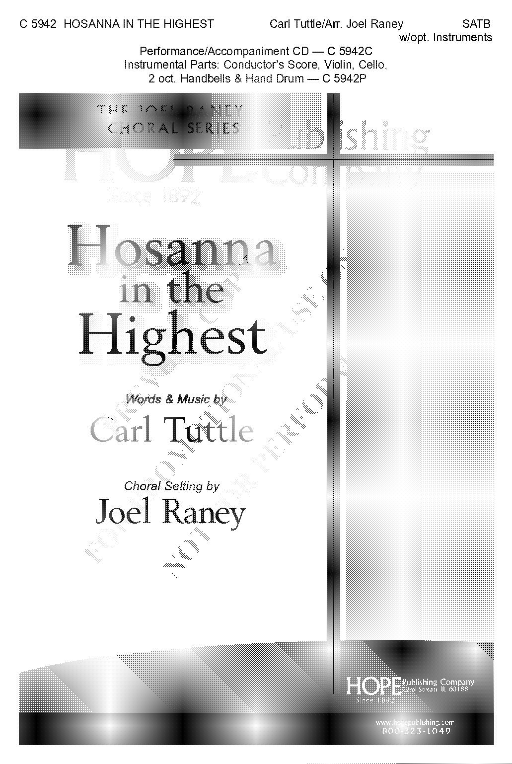 hosanna hosanna hosanna in the highest sheet music pdf