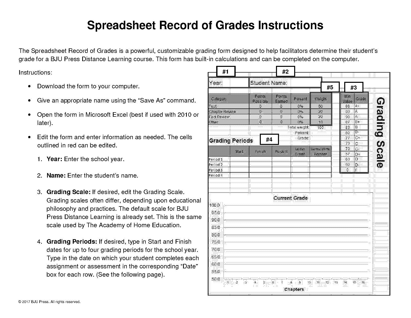 excel weighted grade sheet template