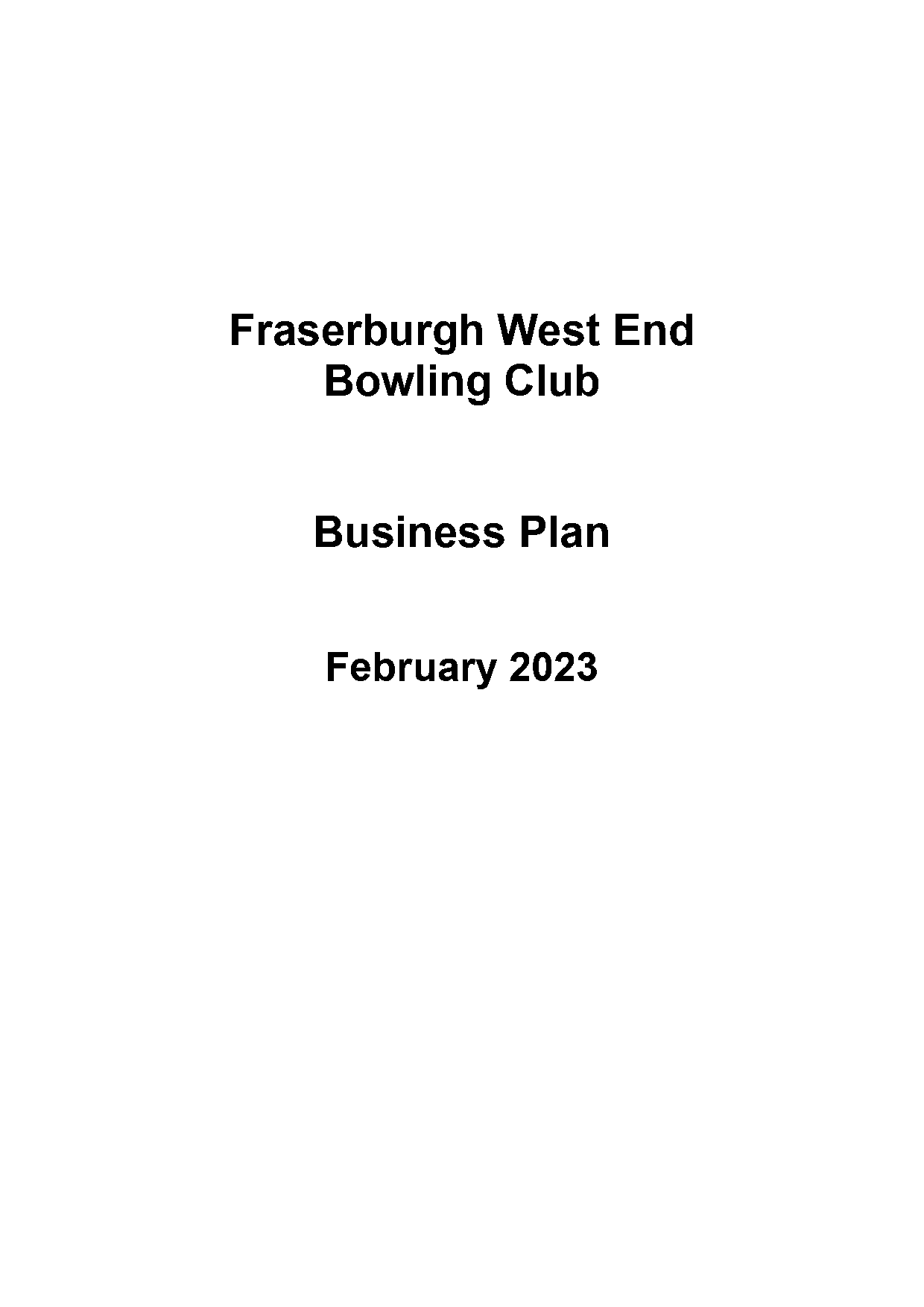 bowling alley business plan sample