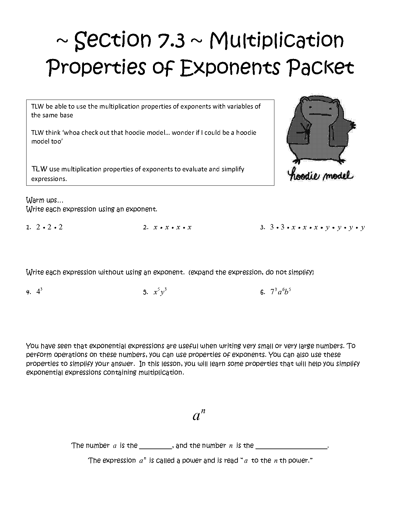 laws of exponents multiplication worksheet