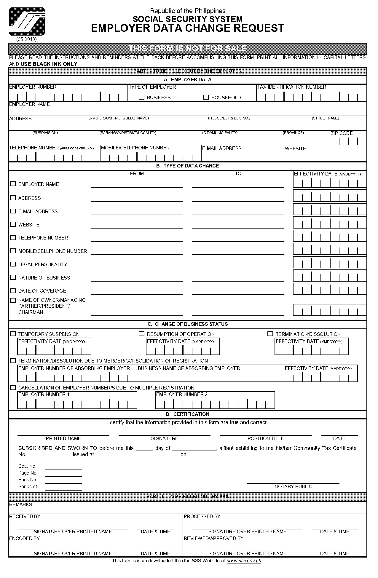 hdmf change of address form