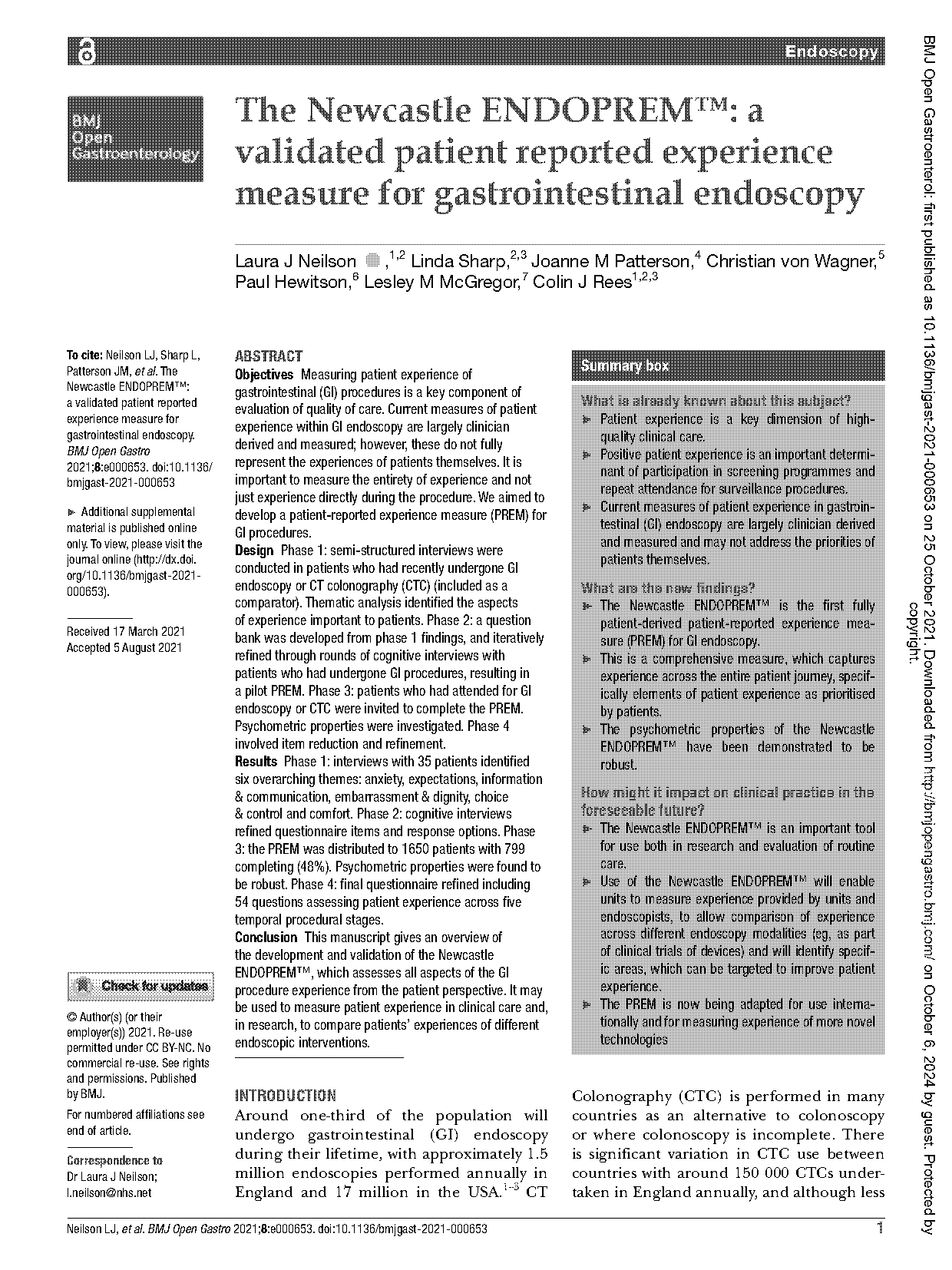 validated patient satisfaction questionnaire nhs