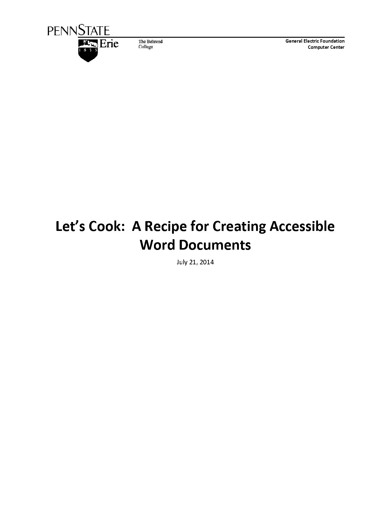 how to create an accessible word document