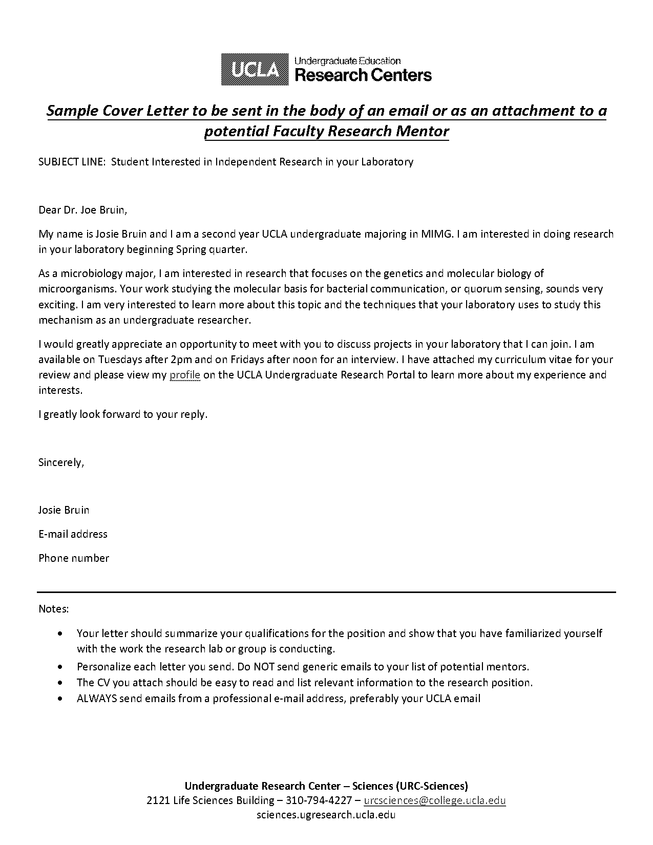 microbiologist cover letter for resume