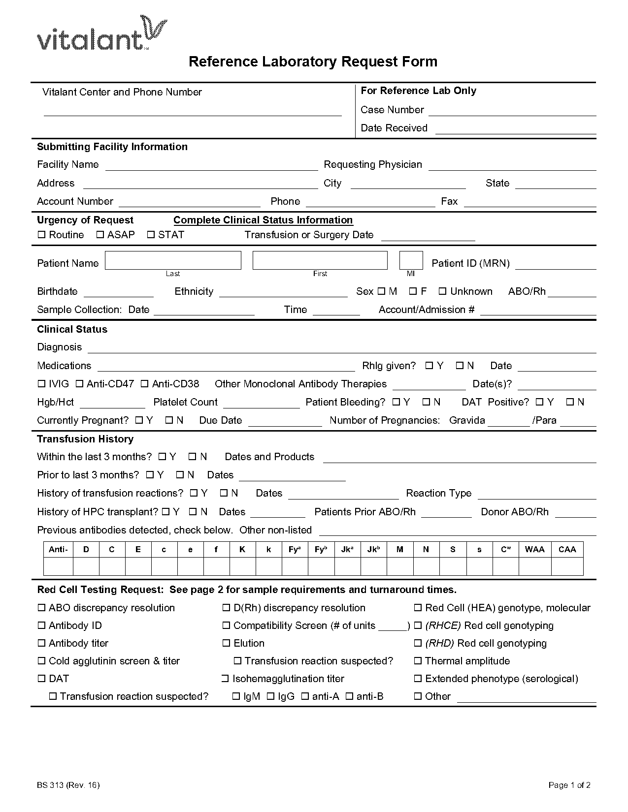 clinical reference lab phone number