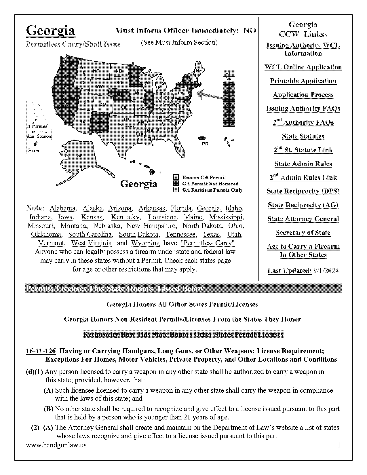 georgia gun law requirements