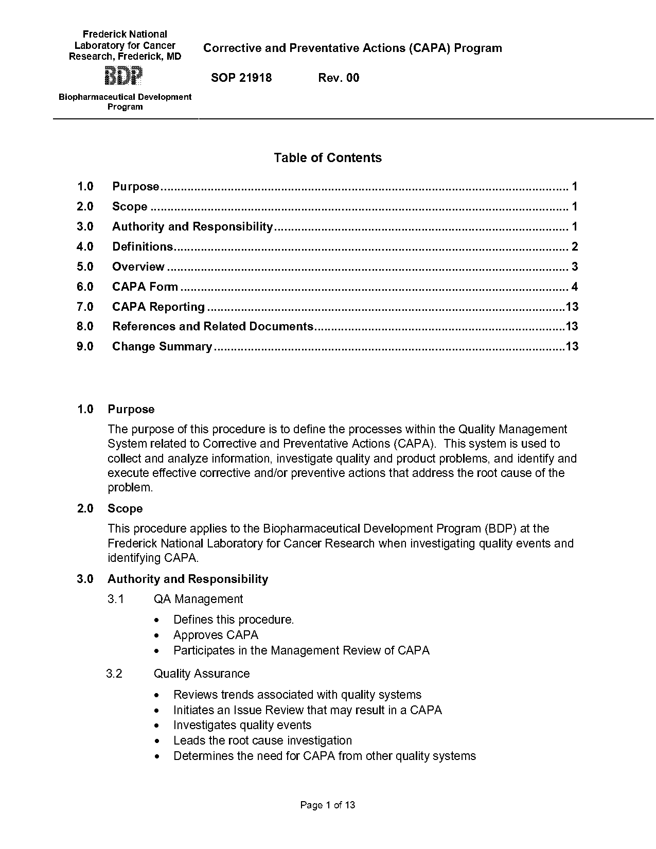 capa effectiveness check form template