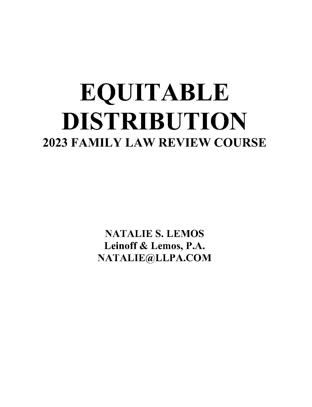 florida divorce sole ownership of residential real estate