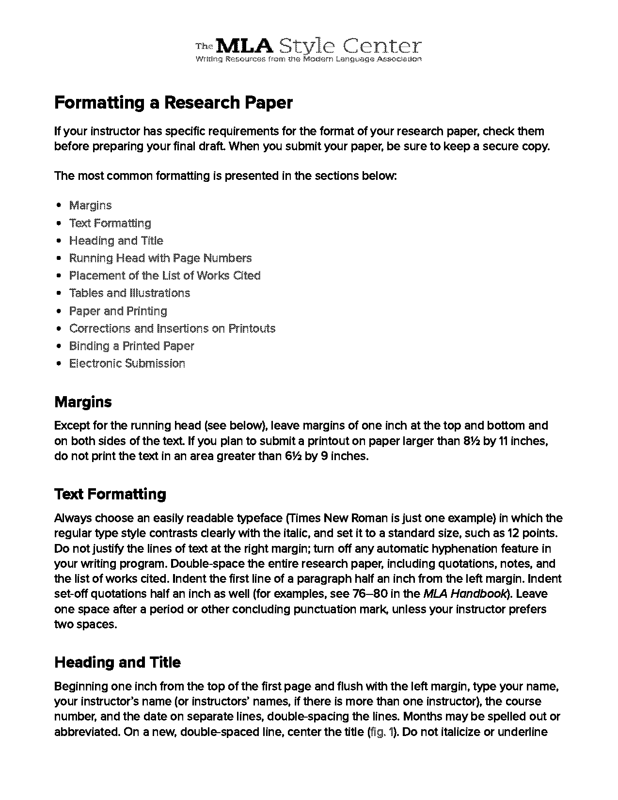 how to write and format a research article