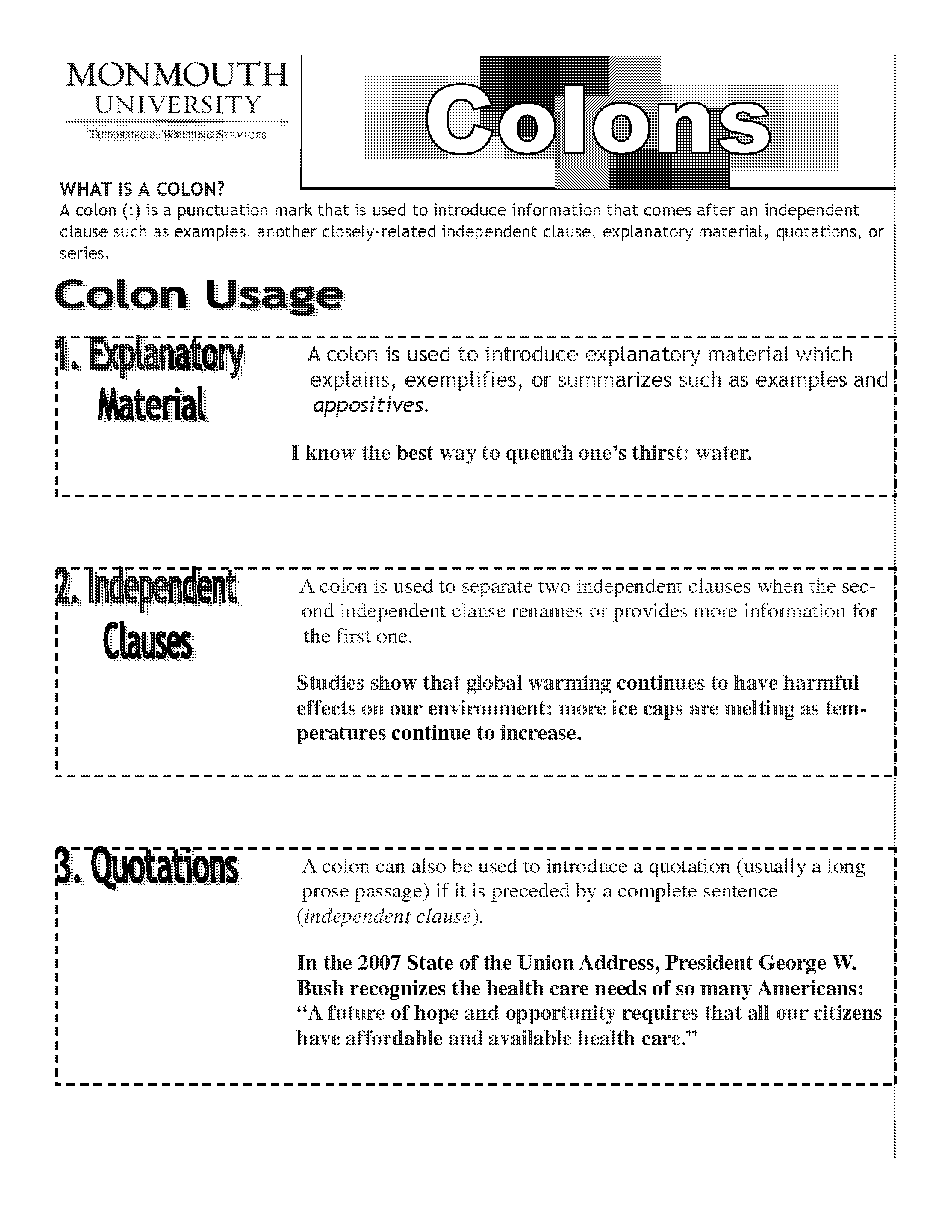 examples of independent clause in literature