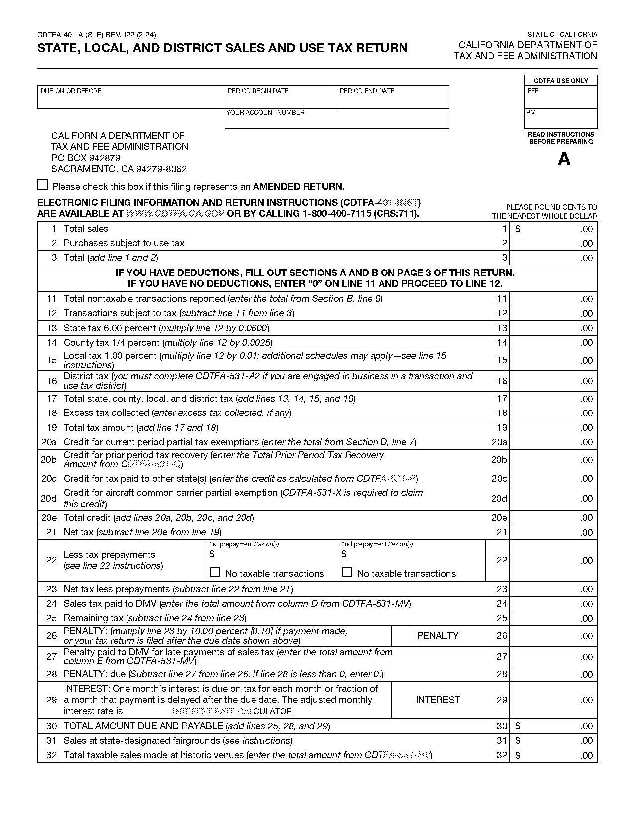 dmv sales tax form