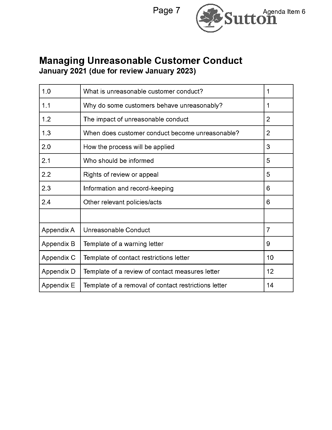 how to make a complaint to sutton council