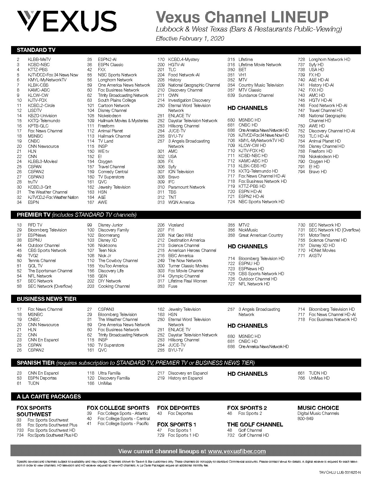 tv guide for local channels lubbock tx