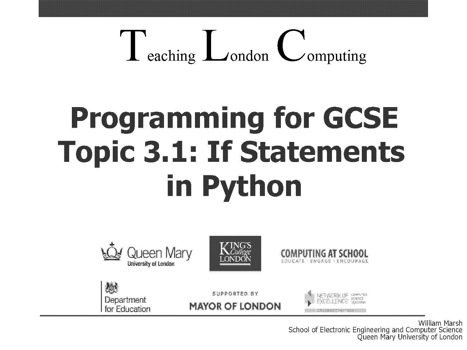 simple python program using if statement