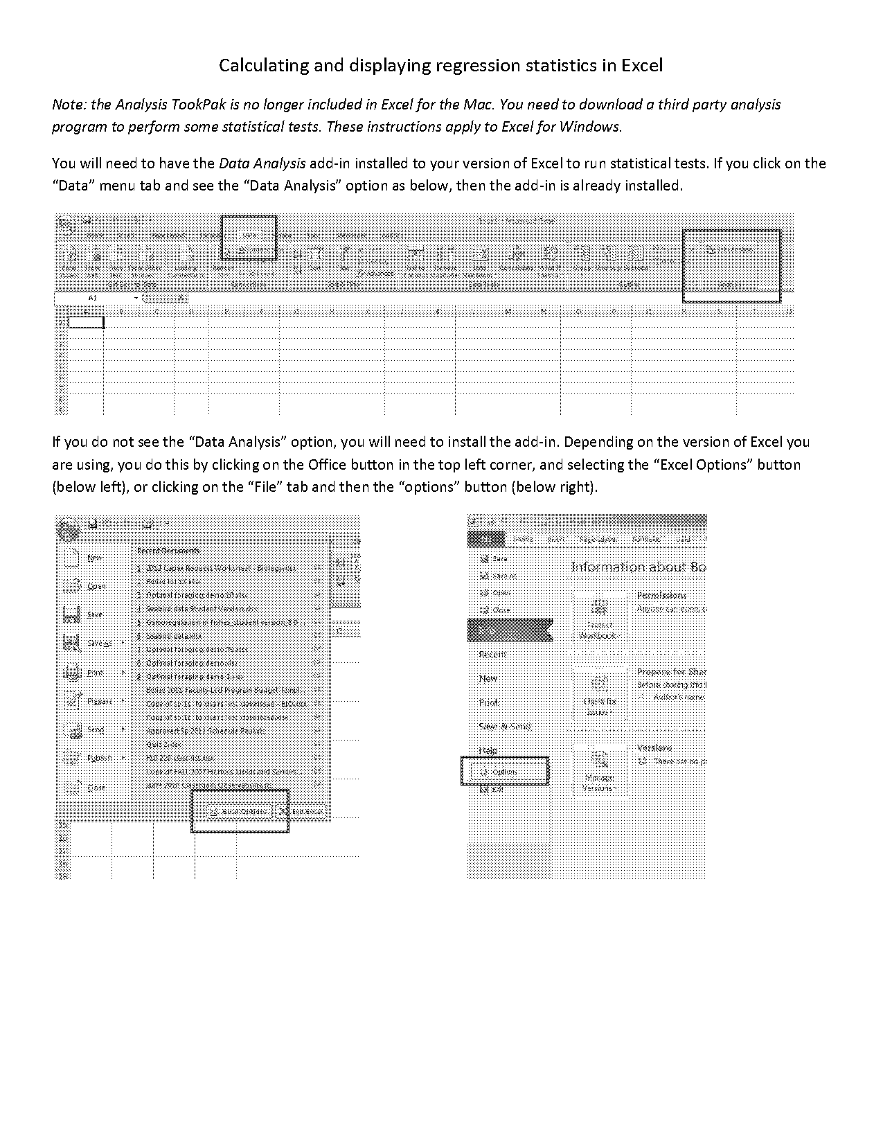 excel how tomake data table