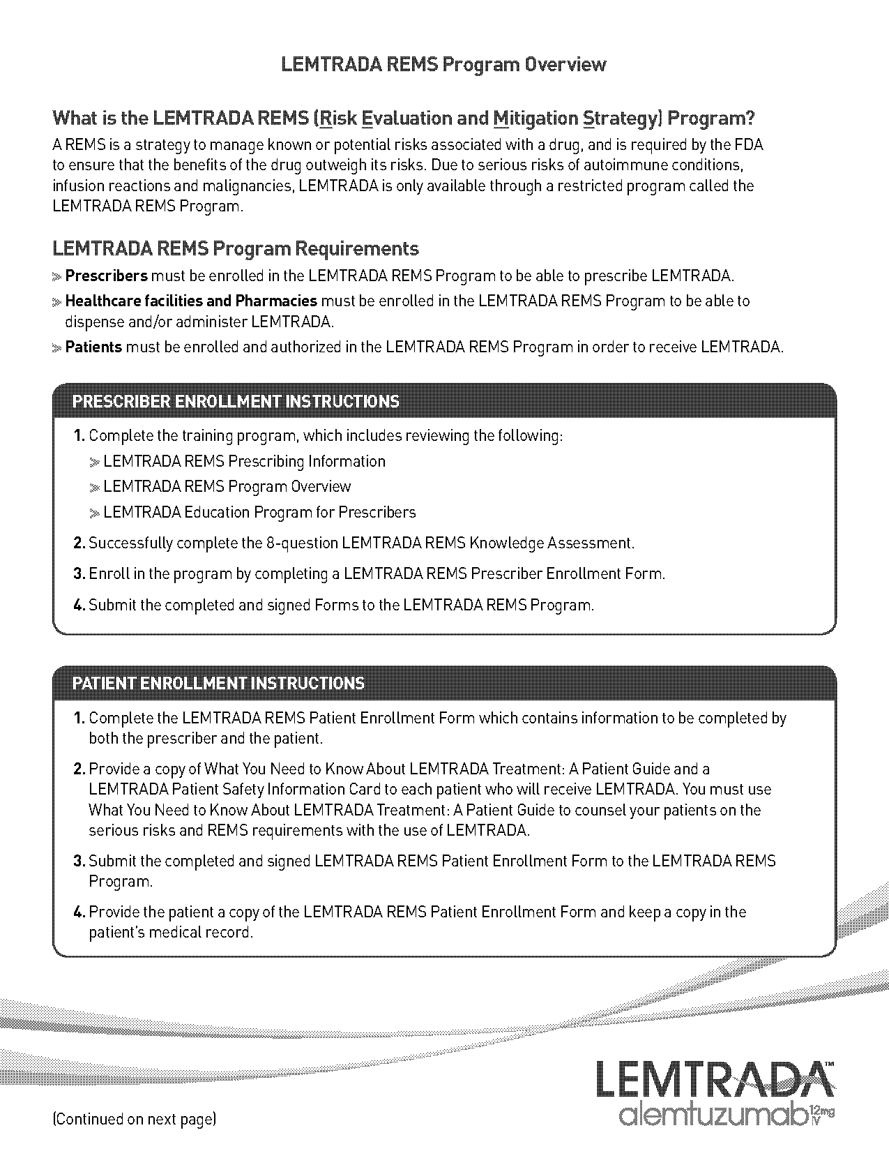 lemtrada rems prescription ordering form