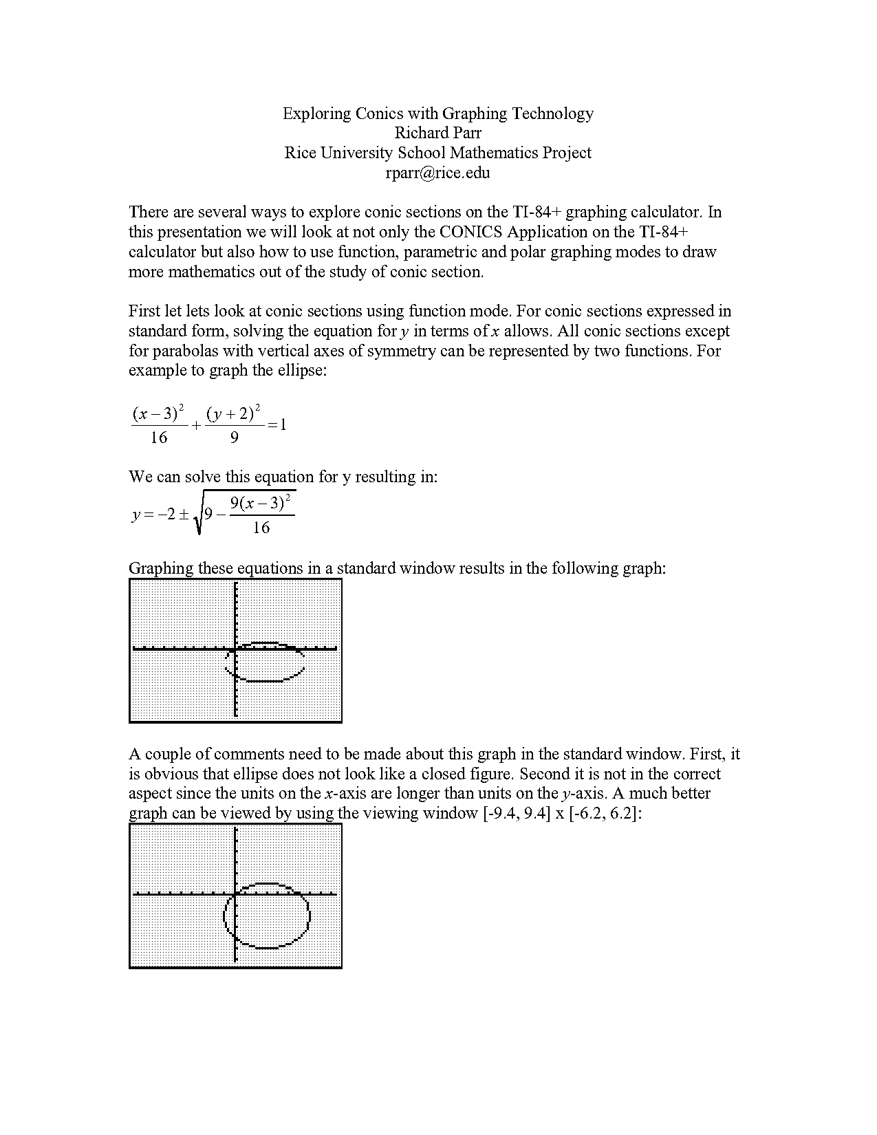 standard equation of ellipse to general form