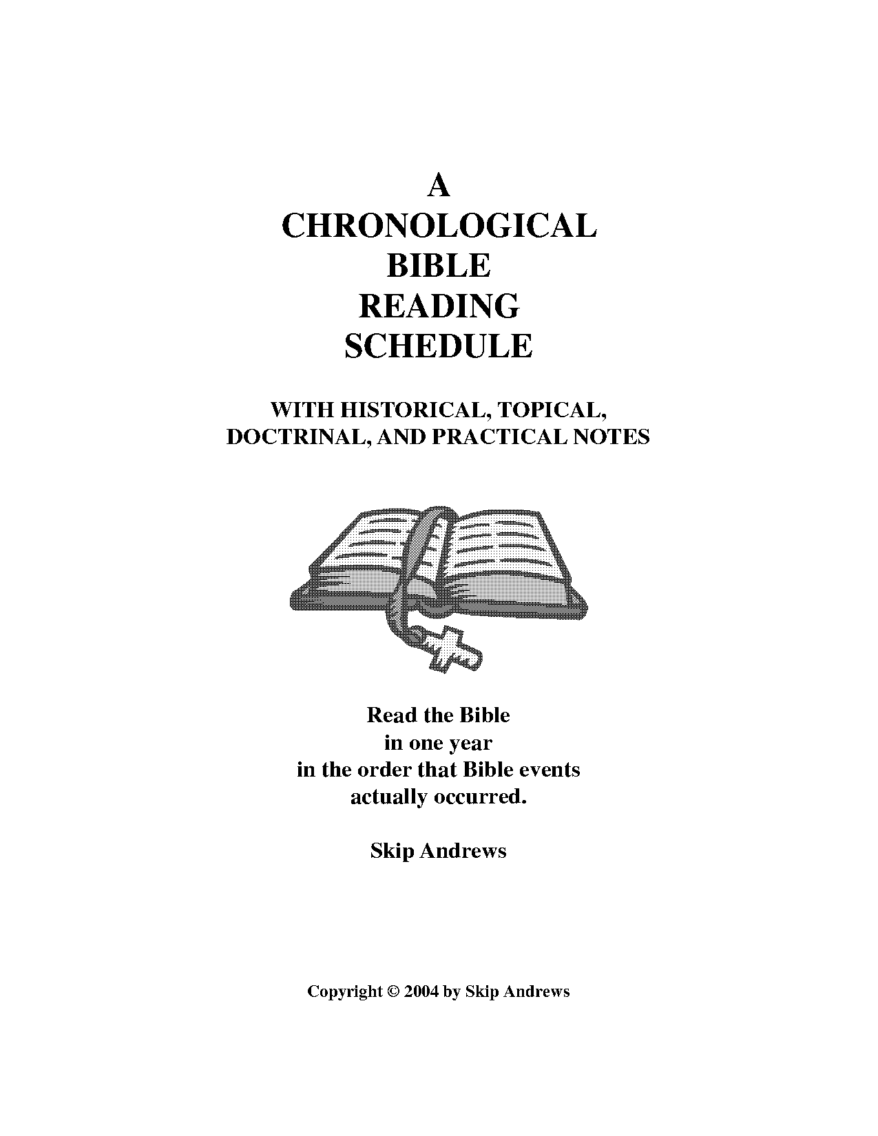 chronological bible book order