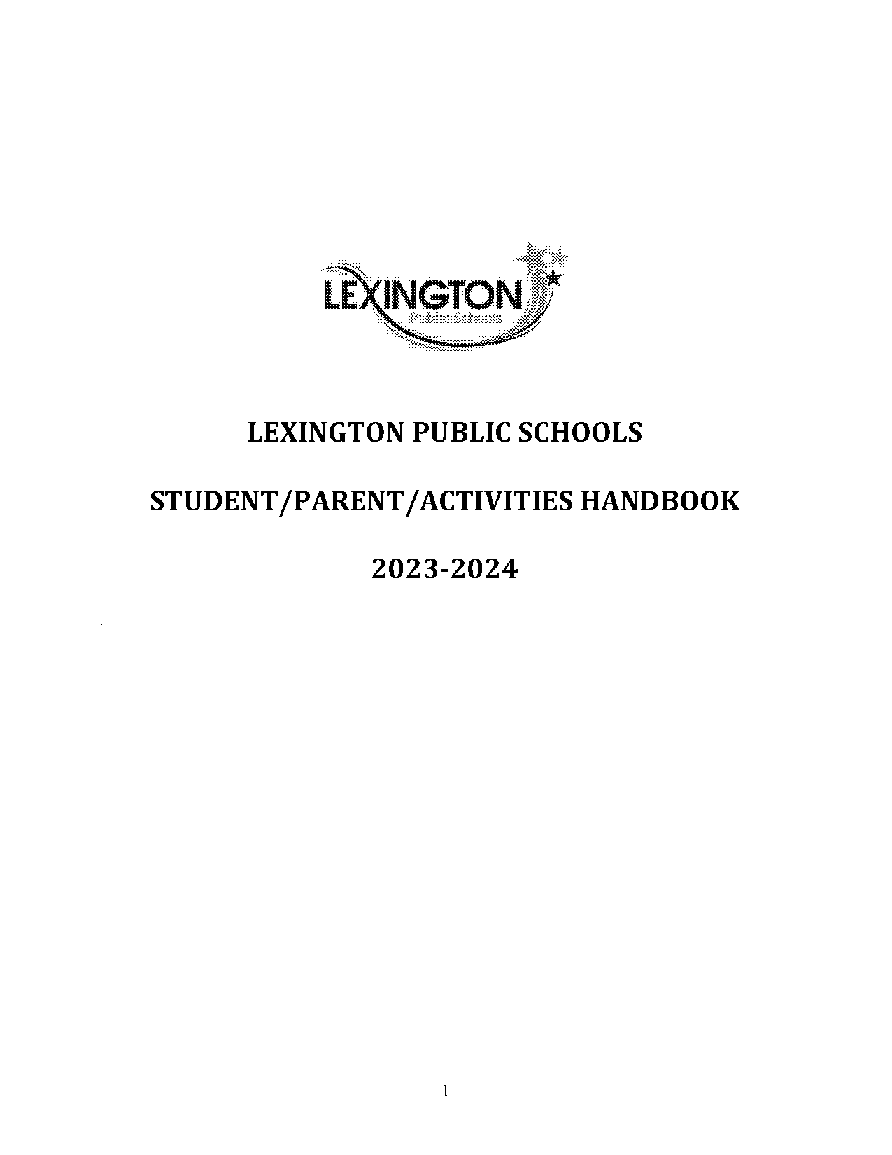 lexington one employee handbook