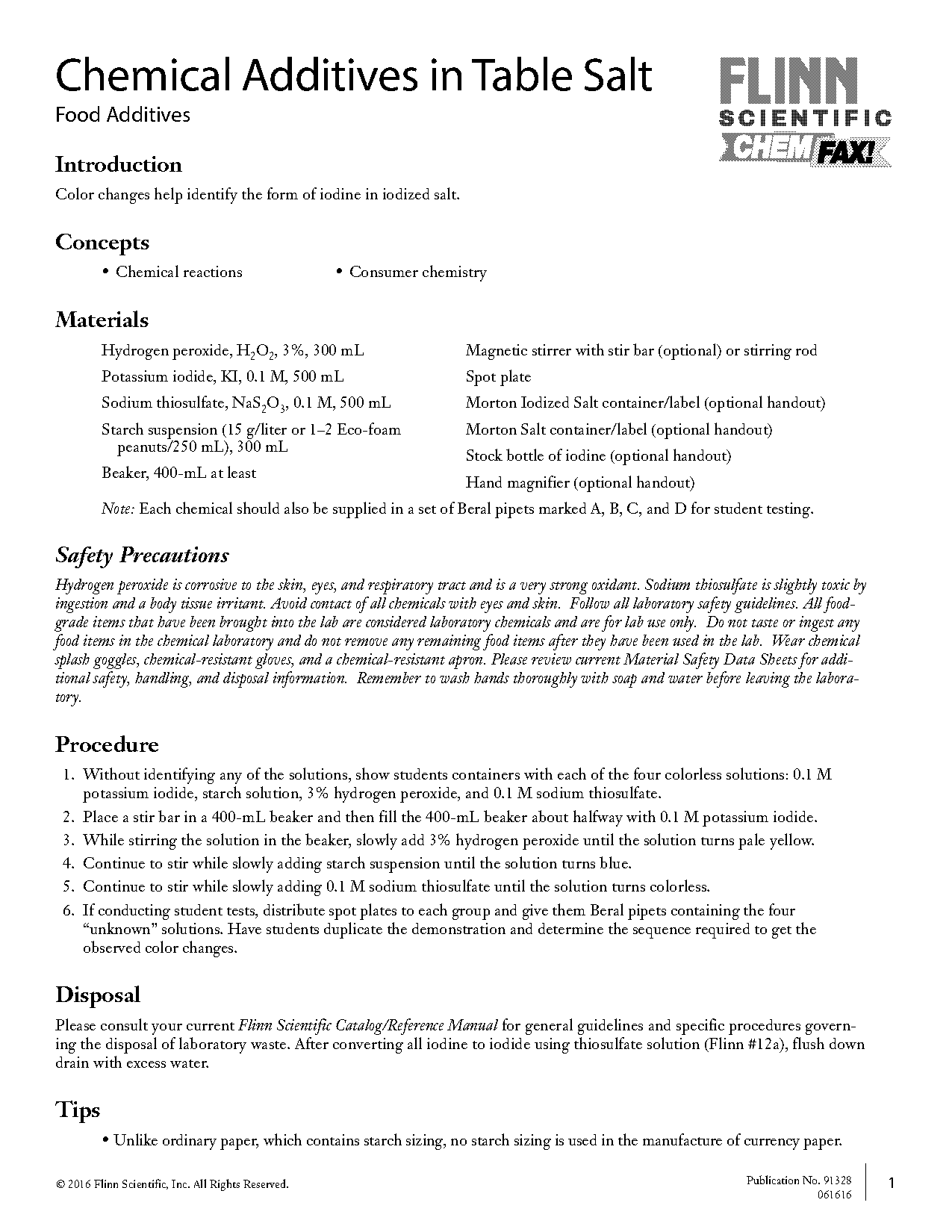 chemical changes of table salt