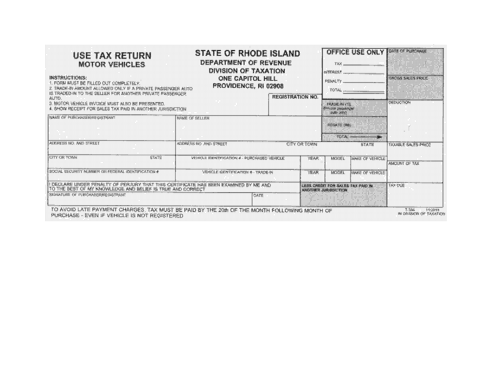 dmv sales tax form