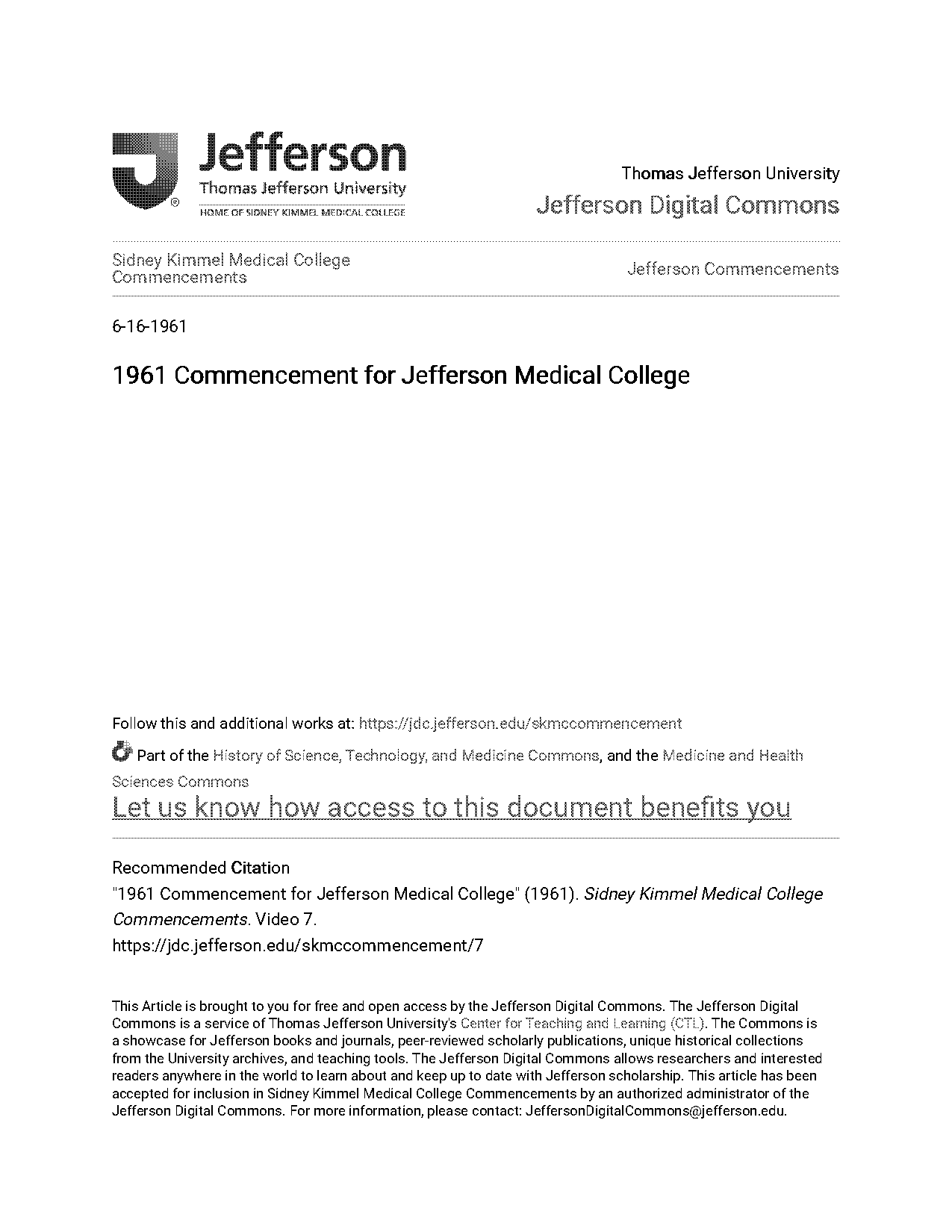 jefferson medical school recommendation letters