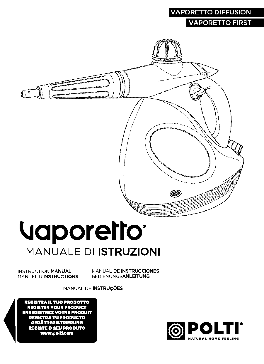 polti vaporetto pocket steam cleaner instructions