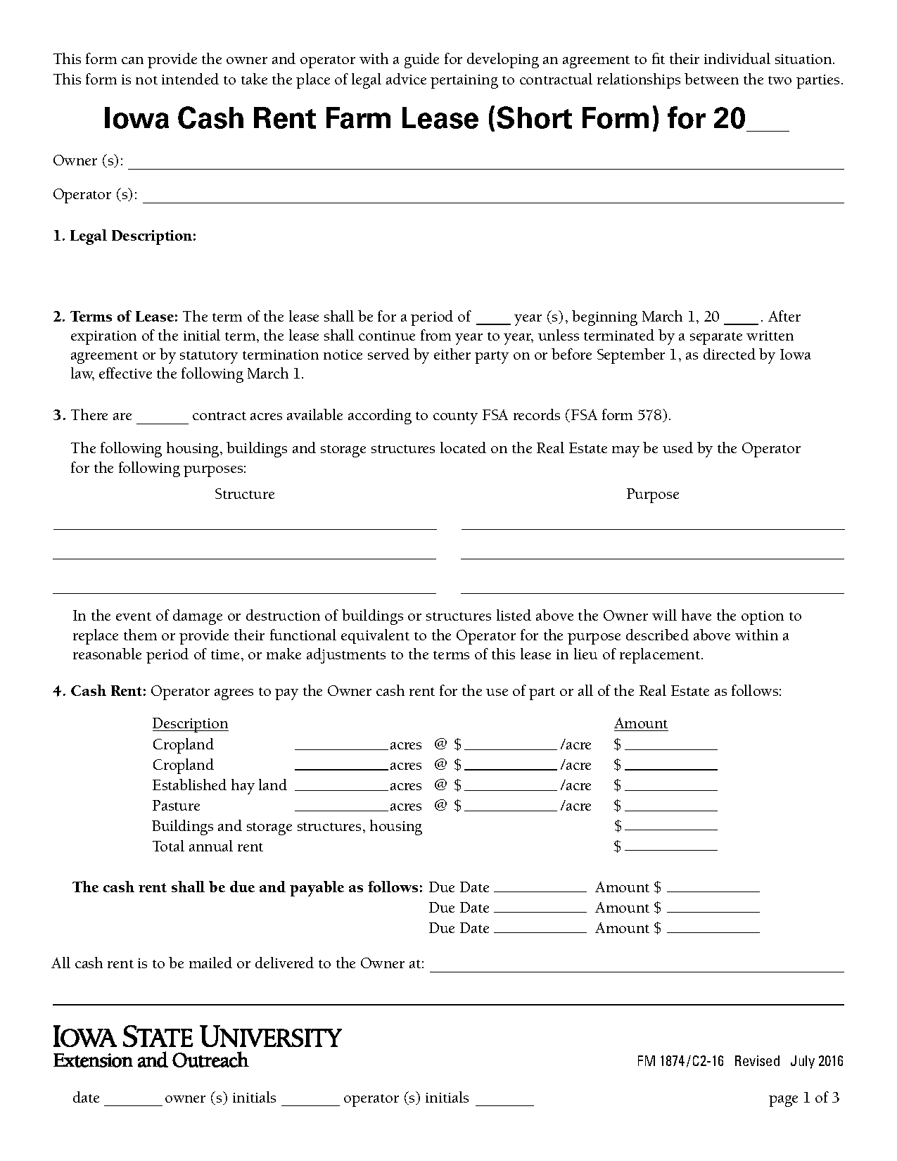 land lease agreement sample doc