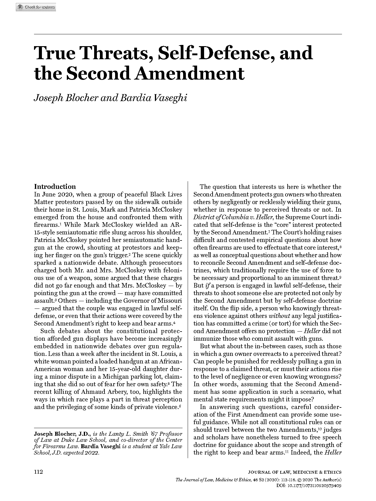 what amendment protects you from justifying