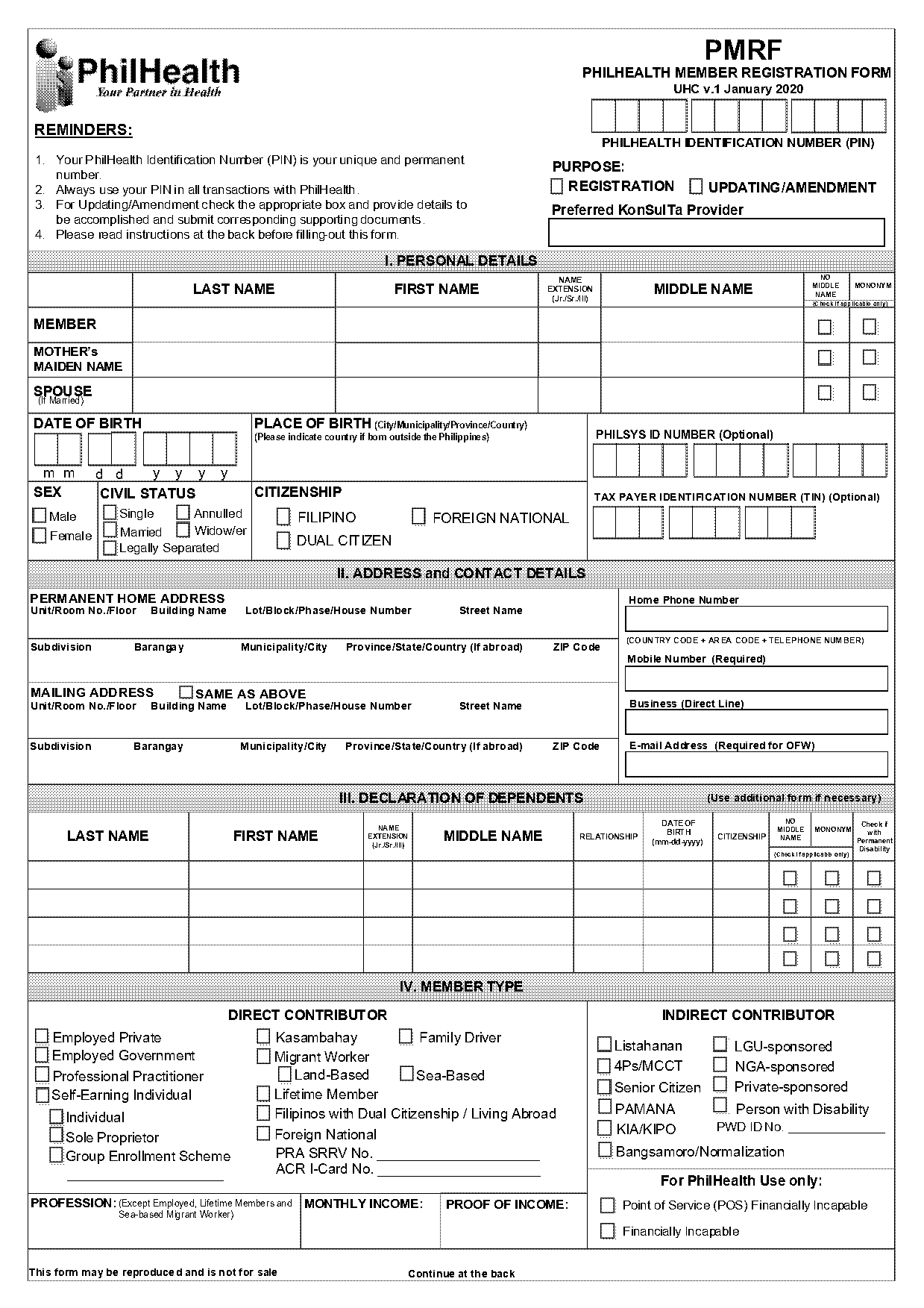 hdmf change of address form