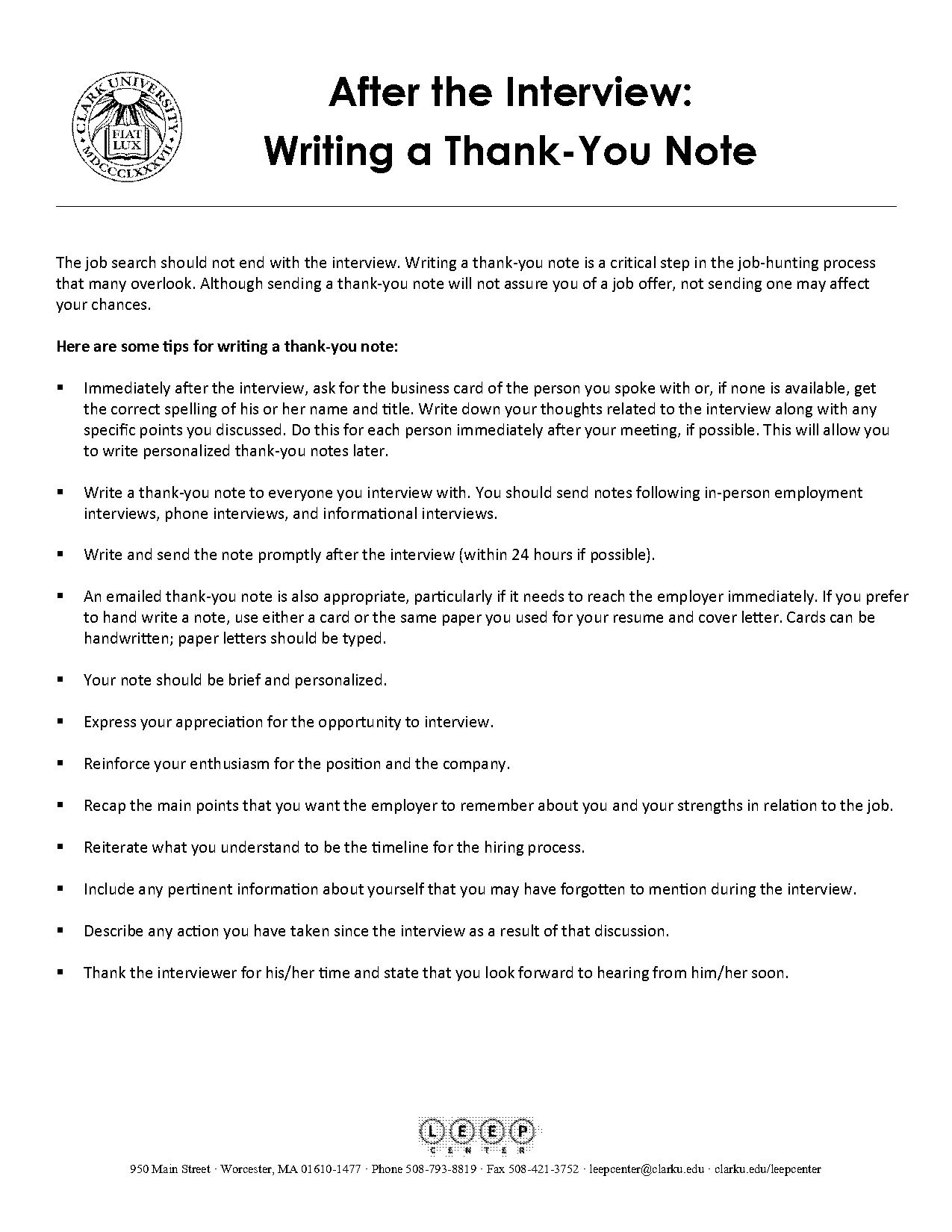 how to write a thank you note for a job