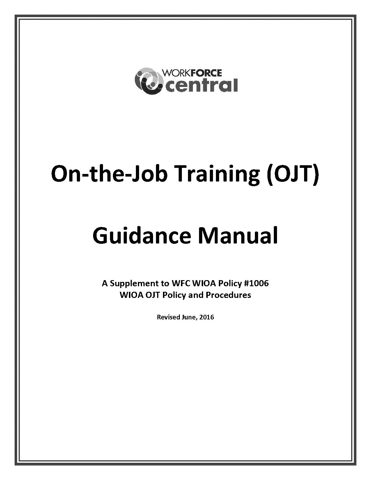 professional training manual template